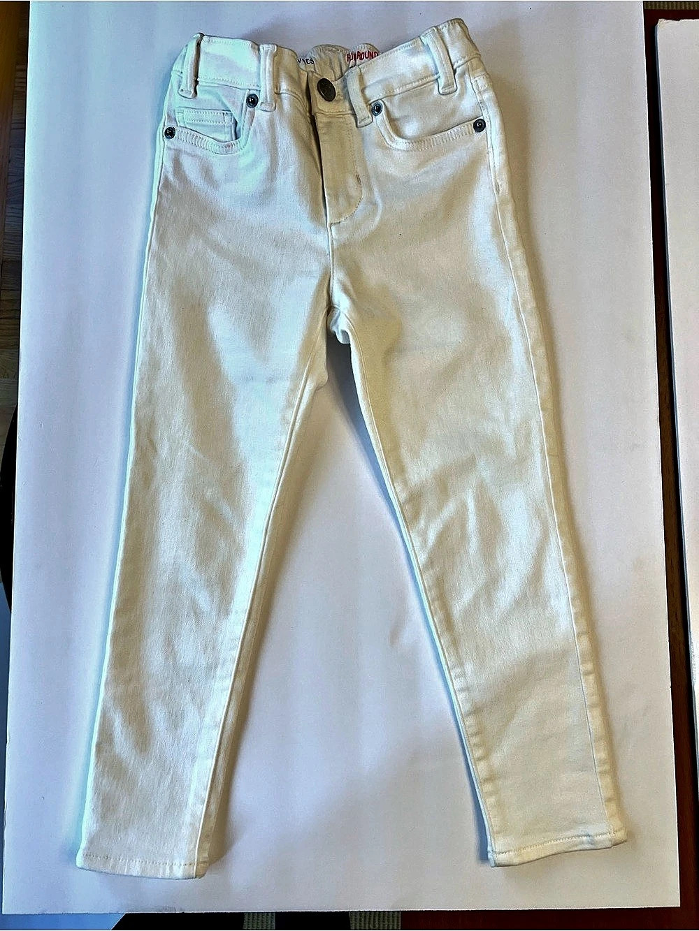 J. Crew, crewcuts Ruffle Around White Jeans